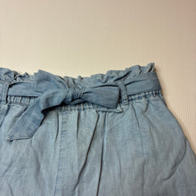 Load image into Gallery viewer, Girls Anko, chambray cotton shorts, elasticated, GUC, size 12,  