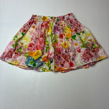 Load image into Gallery viewer, Girls FRED BARE, lightweight floral cotton skirt, elasticated, L: 34.5cm, EUC, size 12,  