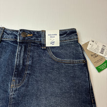 Load image into Gallery viewer, Girls 1964 Denim Co, blue stretch denim shorts, adjustable, NEW, size 12,  