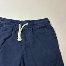 Load image into Gallery viewer, Boys Anko, navy cotton shorts, elasticated, GUC, size 7,  