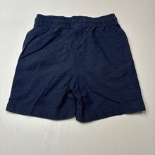 Load image into Gallery viewer, Boys Anko, navy cotton shorts, elasticated, GUC, size 7,  