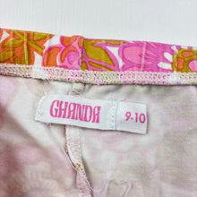 Load image into Gallery viewer, Girls GHANDA, floral stretchy flared leggings, Inside leg: 55cm, EUC, size 9-10,  
