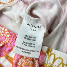 Load image into Gallery viewer, Girls GHANDA, floral stretchy flared leggings, Inside leg: 55cm, EUC, size 9-10,  