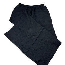Load image into Gallery viewer, Girls KID, black lightweight crinkle wide leg pants, elasticated, Inside leg: 53cm, EUC, size 10,  