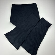 Load image into Gallery viewer, Girls Target, black ribbed flared leggings, Inside leg: 75cm, GUC, size 16,  