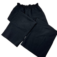 Load image into Gallery viewer, Girls H&amp;M, black lightweight wide leg pants, Inside leg: 49cm, GUC, size 11,  