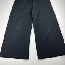 Load image into Gallery viewer, Girls H&amp;M, black lightweight wide leg pants, Inside leg: 49cm, GUC, size 11,  