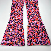 Load image into Gallery viewer, Girls Target, colourful floral bootcut leggings, Inside leg: 73cm, EUC, size 14,  