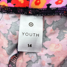 Load image into Gallery viewer, Girls Target, colourful floral bootcut leggings, Inside leg: 73cm, EUC, size 14,  