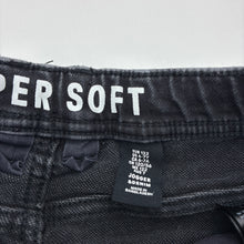 Load image into Gallery viewer, Unisex H&amp;M, super soft knit denim jogger jeans, Inside leg: 49.5cm, elasticated, GUC, size 7,  