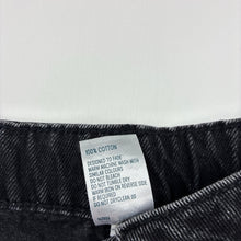 Load image into Gallery viewer, Unisex Anko, black denim cargo pants, adjustable, Inside leg: 63cm, GUC, size 12,  