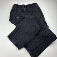 Load image into Gallery viewer, Unisex Anko, black denim cargo pants, adjustable, Inside leg: 63cm, GUC, size 12,  