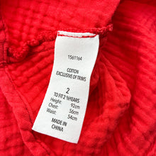 Load image into Gallery viewer, Girls Dymples, crinkle cotton short sleeve top, GUC, size 2,  