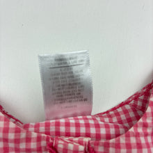 Load image into Gallery viewer, Girls Target, lightweight gingham cotton top, mark upper back, FUC, size 2,  