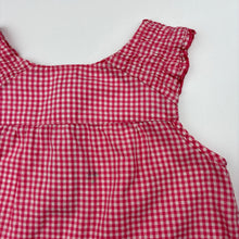 Load image into Gallery viewer, Girls Target, lightweight gingham cotton top, mark upper back, FUC, size 2,  