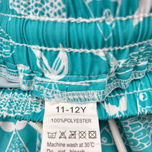 Load image into Gallery viewer, Boys lightweight, board shorts, elasticated, fish, FUC, size 11-12,  