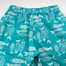 Load image into Gallery viewer, Boys lightweight, board shorts, elasticated, fish, FUC, size 11-12,  