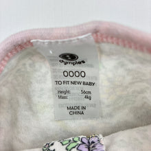 Load image into Gallery viewer, Girls Dymples, floral cotton zip coverall / romper, GUC, size 0000,  