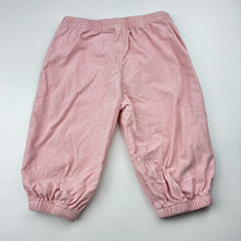 Load image into Gallery viewer, Girls Target, lightweight corduroy cotton pants, elasticated, FUC, size 0,  