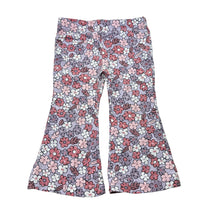 Load image into Gallery viewer, Girls Mango, flared floral leggings, elasticated, FUC, size 2,  