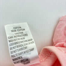 Load image into Gallery viewer, Girls Dymples, broderie trim pink cotton romper, EUC, size 0,  