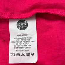 Load image into Gallery viewer, Girls SANTA CRUZ, pink cotton tee / top, msall marks left sleeve, FUC, size 16,  