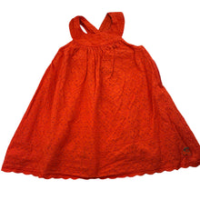 Load image into Gallery viewer, Girls Sergent Major, lined organce broderie cotton summer dress, FUC, size 3, L: 51cm
