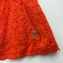 Load image into Gallery viewer, Girls Sergent Major, lined organce broderie cotton summer dress, FUC, size 3, L: 51cm
