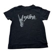 Load image into Gallery viewer, Boys WEST SYD CUSTOMS, cotton tee / top, wash fade, FUC, size 4,  