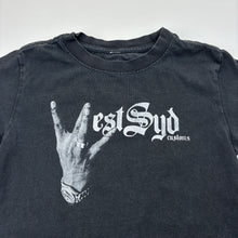 Load image into Gallery viewer, Boys WEST SYD CUSTOMS, cotton tee / top, wash fade, FUC, size 4,  