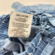 Load image into Gallery viewer, Girls Milkshake, chambray cotton shorts, elasticated, GUC, size 4,  