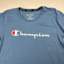 Load image into Gallery viewer, Unisex Champion, blue cotton tee / top, GUC, size 14,  