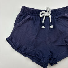 Load image into Gallery viewer, Girls KID, navy cotton shorts, elasticated, FUC, size 3,  