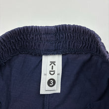 Load image into Gallery viewer, Girls KID, navy cotton shorts, elasticated, FUC, size 3,  
