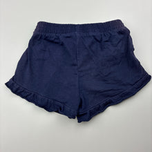 Load image into Gallery viewer, Girls KID, navy cotton shorts, elasticated, FUC, size 3,  