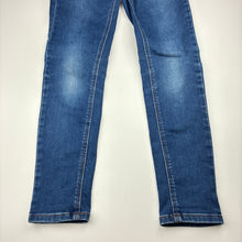 Load image into Gallery viewer, Girls Seed, stretchy denim leggings / jeggings, elasticated, Inside leg: 59cm, FUC, size 10,  