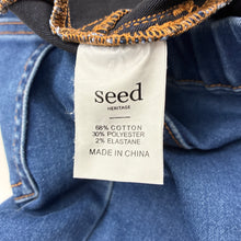 Load image into Gallery viewer, Girls Seed, stretchy denim leggings / jeggings, elasticated, Inside leg: 59cm, FUC, size 10,  