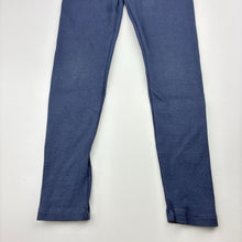 Load image into Gallery viewer, Girls H&amp;M, ribbed leggings, adjustable, Inside leg: 48.5cm, FUC, size 7,  
