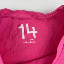 Load image into Gallery viewer, Girls Brilliant Basics, pink cotton tee / top, GUC, size 14,  