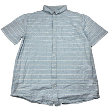 Load image into Gallery viewer, Boys Anko, striped linen / cotton short sleeve shirt, GUC, size 16,  