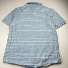 Load image into Gallery viewer, Boys Anko, striped linen / cotton short sleeve shirt, GUC, size 16,  