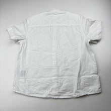 Load image into Gallery viewer, Boys H&amp;M, white cotton / linen collarless shirt, EUC, size 4,  