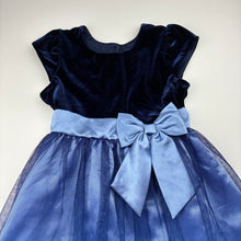 Load image into Gallery viewer, Girls Jona Michelle, spliced velvet &amp; tulle party / formal dress, FUC, size 6, L: 69cm