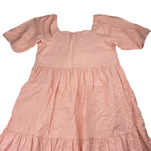 Load image into Gallery viewer, Girls Target, cotton lined pink short sleeve dress, GUC, size 12, L: 80cm