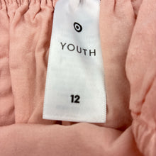 Load image into Gallery viewer, Girls Target, cotton lined pink short sleeve dress, GUC, size 12, L: 80cm