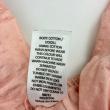 Load image into Gallery viewer, Girls Target, cotton lined pink short sleeve dress, GUC, size 12, L: 80cm