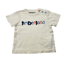 Load image into Gallery viewer, Boys Timberland, cream cotton tee / top, GUC, size 0000,  