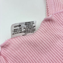 Load image into Gallery viewer, Girls Bonds, pink ribbed cotton singlet top, GUC, size 000,  