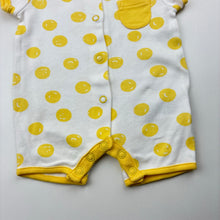 Load image into Gallery viewer, Girls Next, yellow &amp; white cotton romper, FUC, size 0000,  