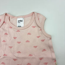 Load image into Gallery viewer, Girls Anko Baby, soft organic cotton bodysuit / romper, EUC, size 000,  